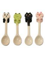 Cartoon Tableware Ceramic Coffee Cup Hanging Spoon