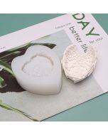 Heart Shaped Angel Wings Silicone Mold Baking Ice Cream Candle Aromatherapy Mold, Specification: S