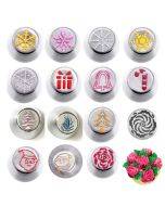 15 In 1 Christmas Themed Piping Cake Baking Kit