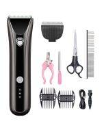 Waterproof pet shaver dog electric clipper gray