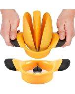 2 PCS Cutting Fruit Tool Stainless Steel Mango Splitter(Yellow)