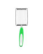 Tomato Luncheon Meat Slicer Non-slip Stainless Steel Fruit Cutter(Green)