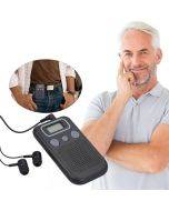 19A Digital Display Mobile Hearing Aid Sound Amplifier Sound Collector (Black)