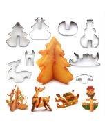 Stainless steel 3D cookie mold Christmas cookie baking tool