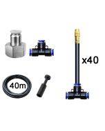 40 meter set universal nozzle automatic watering device cooling system sprinkler irrigation set adjustable micro atomization disinfection equipment