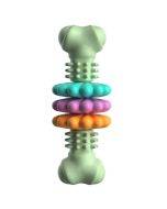 BG5056 TPR Pet Chew Toy Bone Shaped Dog Teething Stick (Avocado Green)