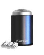 Konka Mini Portable Shaver Outdoor Waterproof Men's Shaver, Color: Black + 3 Blades