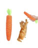 Carrot Cat Chew Rope Toy Bite Resistant Stick Built-in Bell, Size: Large 20cm