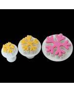 6 PCS Snowflake Spring Mould Fondant Cake Tool Biscuit Embossing Printing Mould DIY Baking Tools