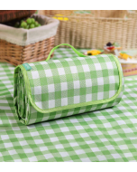 Joybos®Green Striped Extra Large Foldable Waterproof Outdoor Picnic Blanket