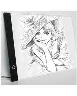 5W USB rechargeable A4 copy drawing board handwriting board cartoon sketching light guide board LED copy desk dimmable version